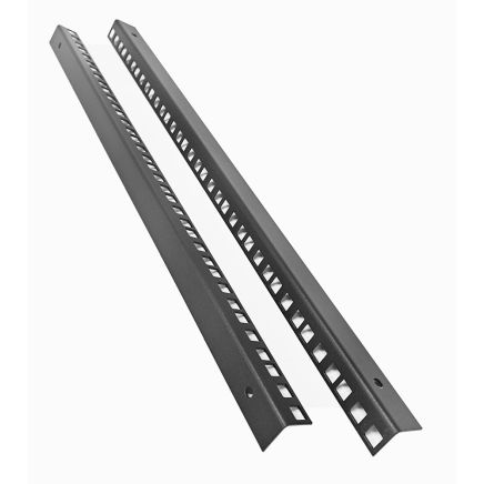 12U 19 inch 450mm Deep Internal Adjustable Rail for Open Wall Mount Frame Network/Data Rack -Black