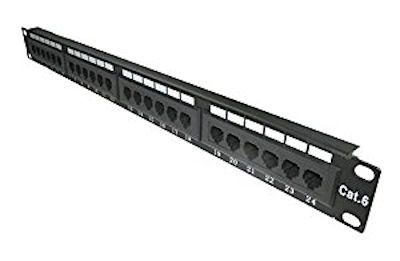 1u CAT 6 24 Port Patch Panel