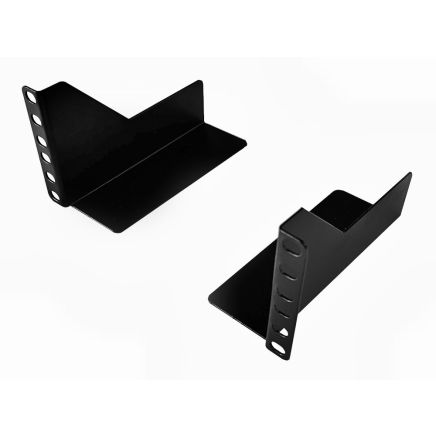 2u Short Shelf / Rear 19 inch Rack Mount Support Kit 150mm Deep