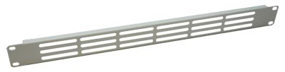 1U 19 inch Rack Mount Vented Slotted Blanking Plate Light Grey