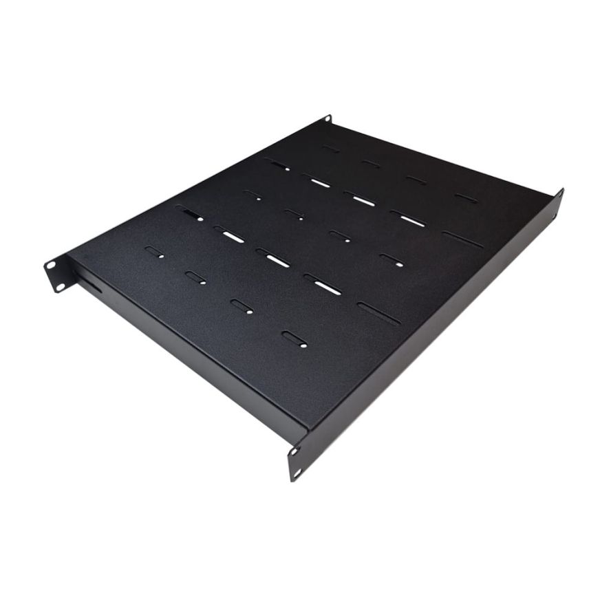 4 Post Fixed Vented Rack Mount Shelves