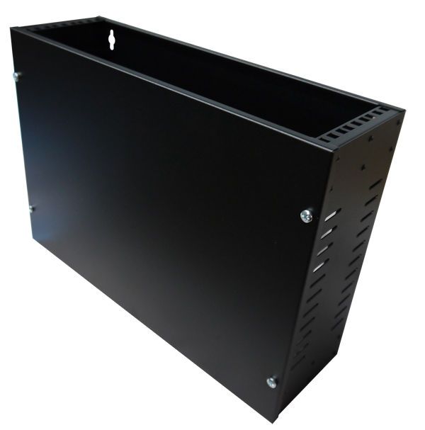 3U Slimline Vertical Network Wall Mount Cabinet 350 style Black