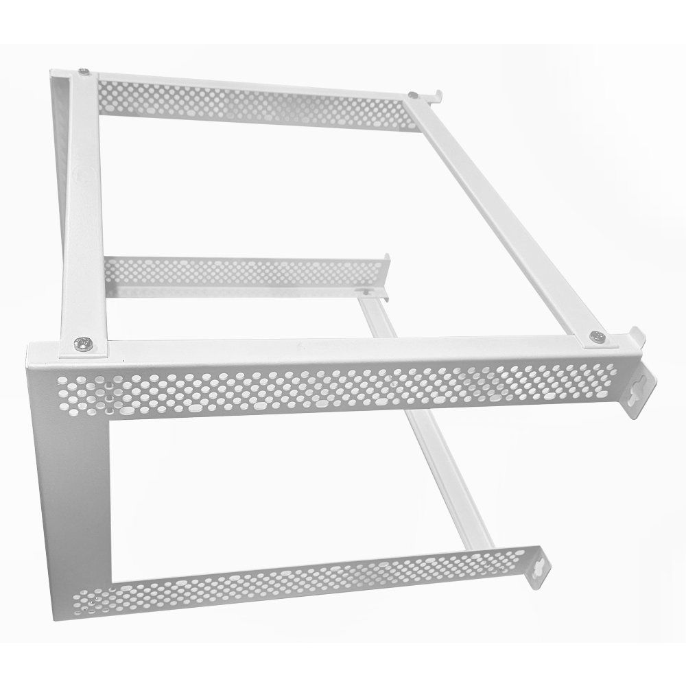 6U 19 inch Open Wall Mount Frame Network/Data Rack 450mm Deep-White