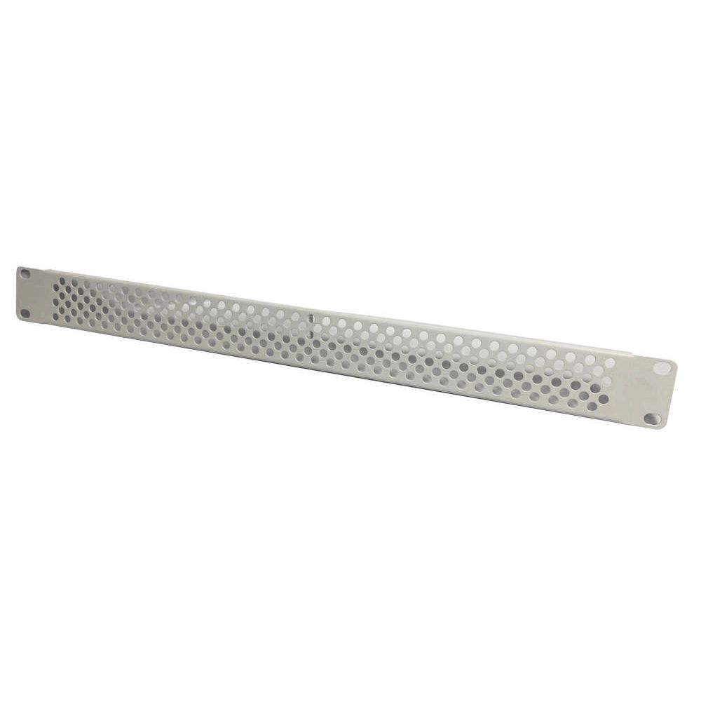 1U Perforated Ventilation 19 inch Rackmount Panel L/Grey