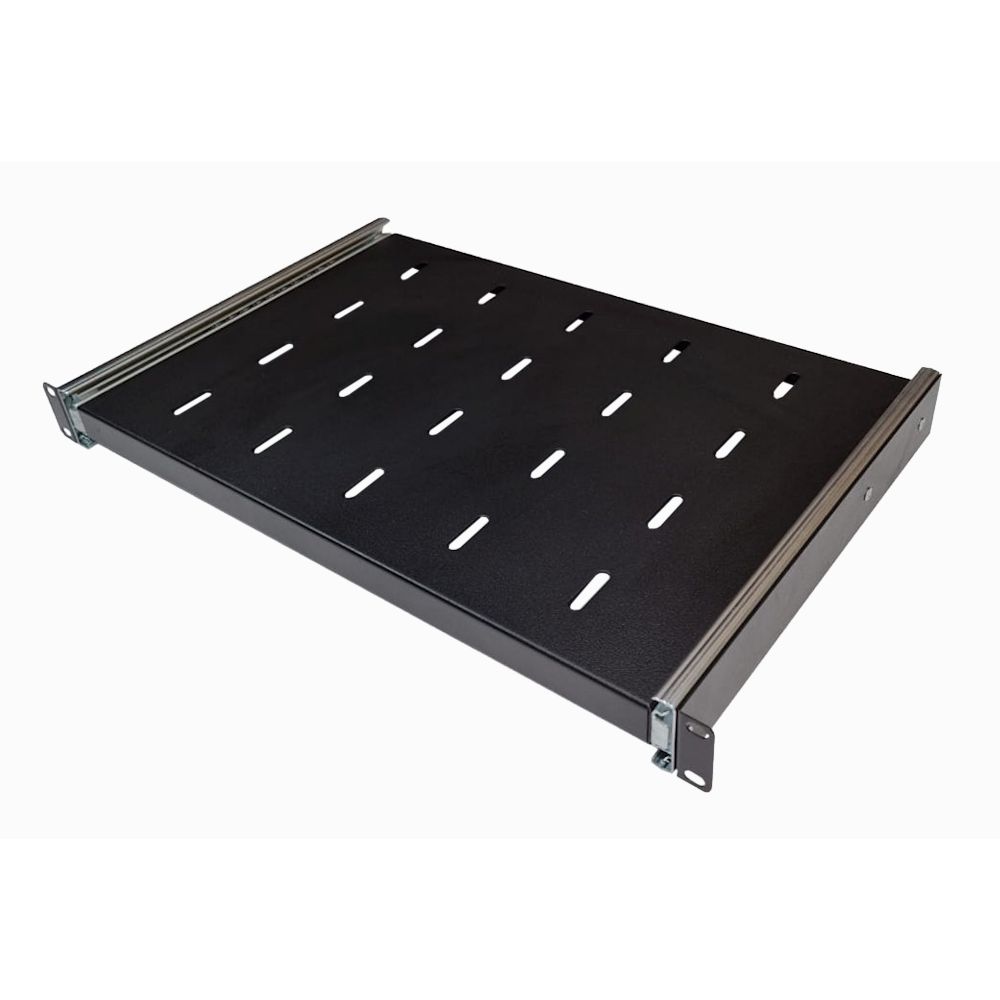 1U 19 inch Rack Mount Sliding Telescopic Shelf 300mm Deep