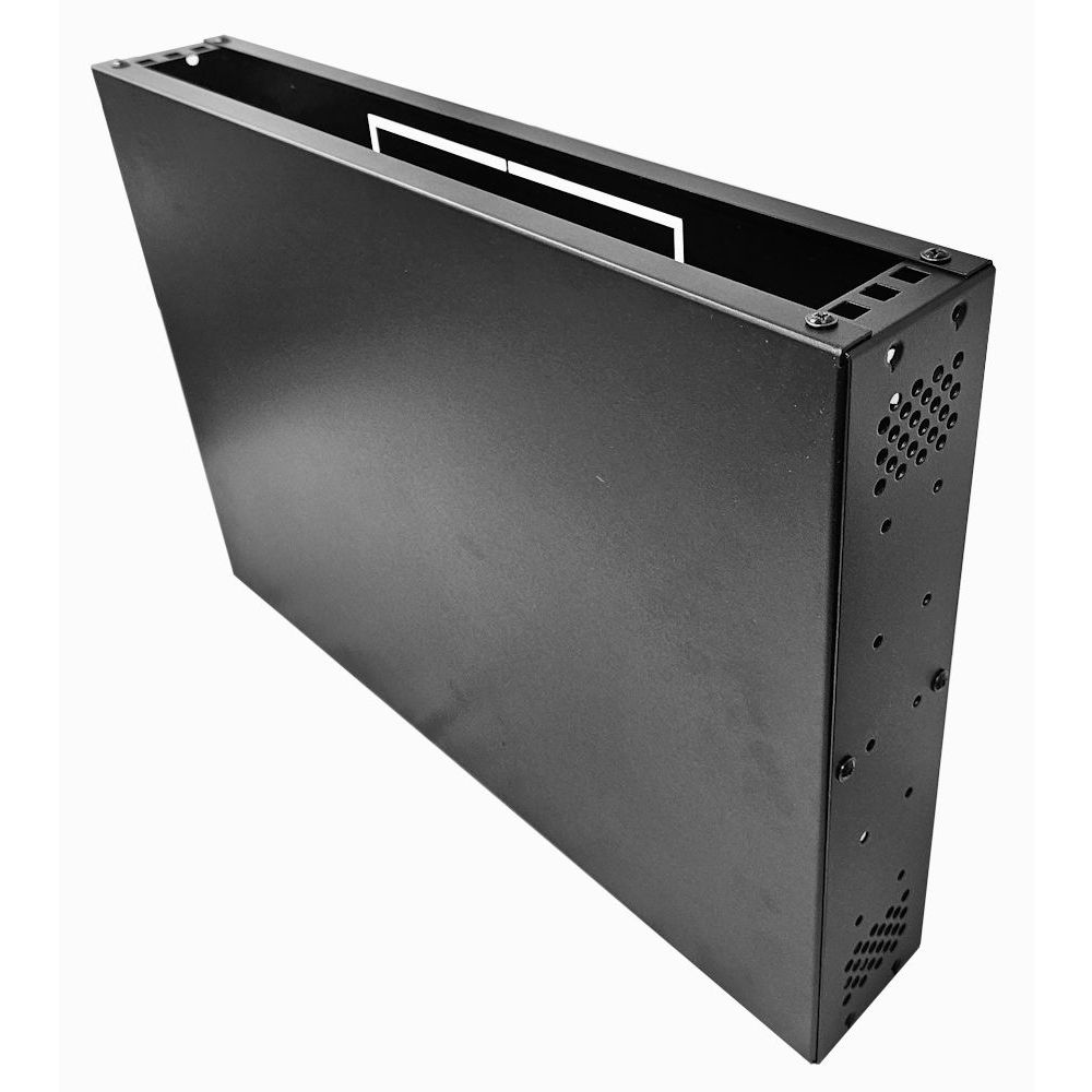 1u Desktop/Wall Mount - 450mm Deep-Flat Pack Cabinet  - Black