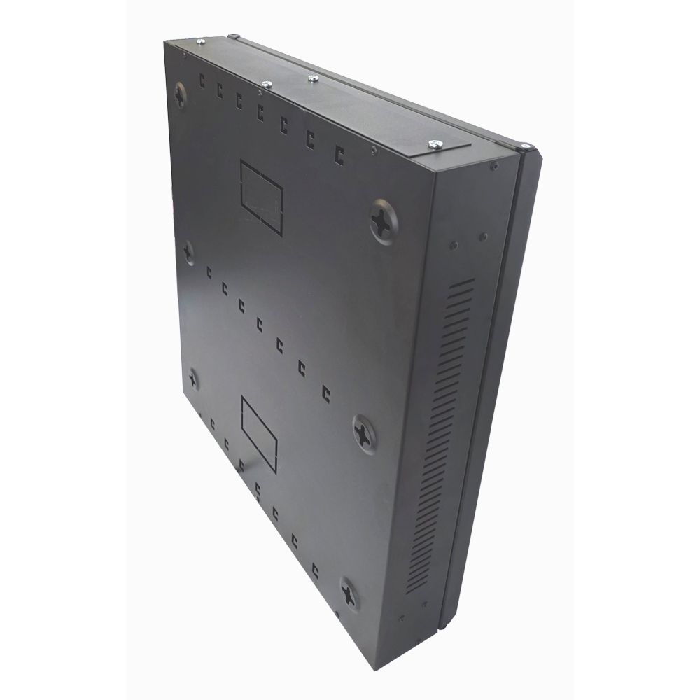 1U 19" Low Profile Vertical Mount - Wall Mount Network / Server Cabinet 600mm Deep - White