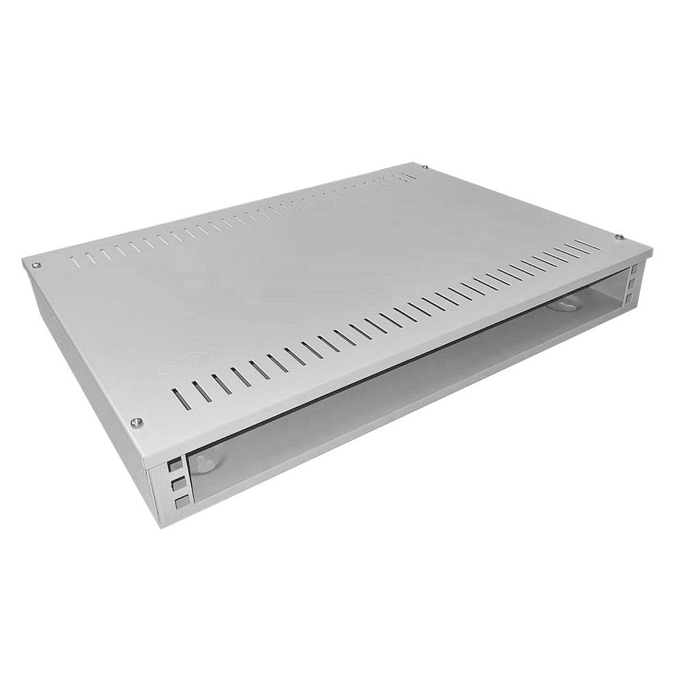 1U 19 inch Vertical Wall Mount Network Enclosure-Cabinet, Grey