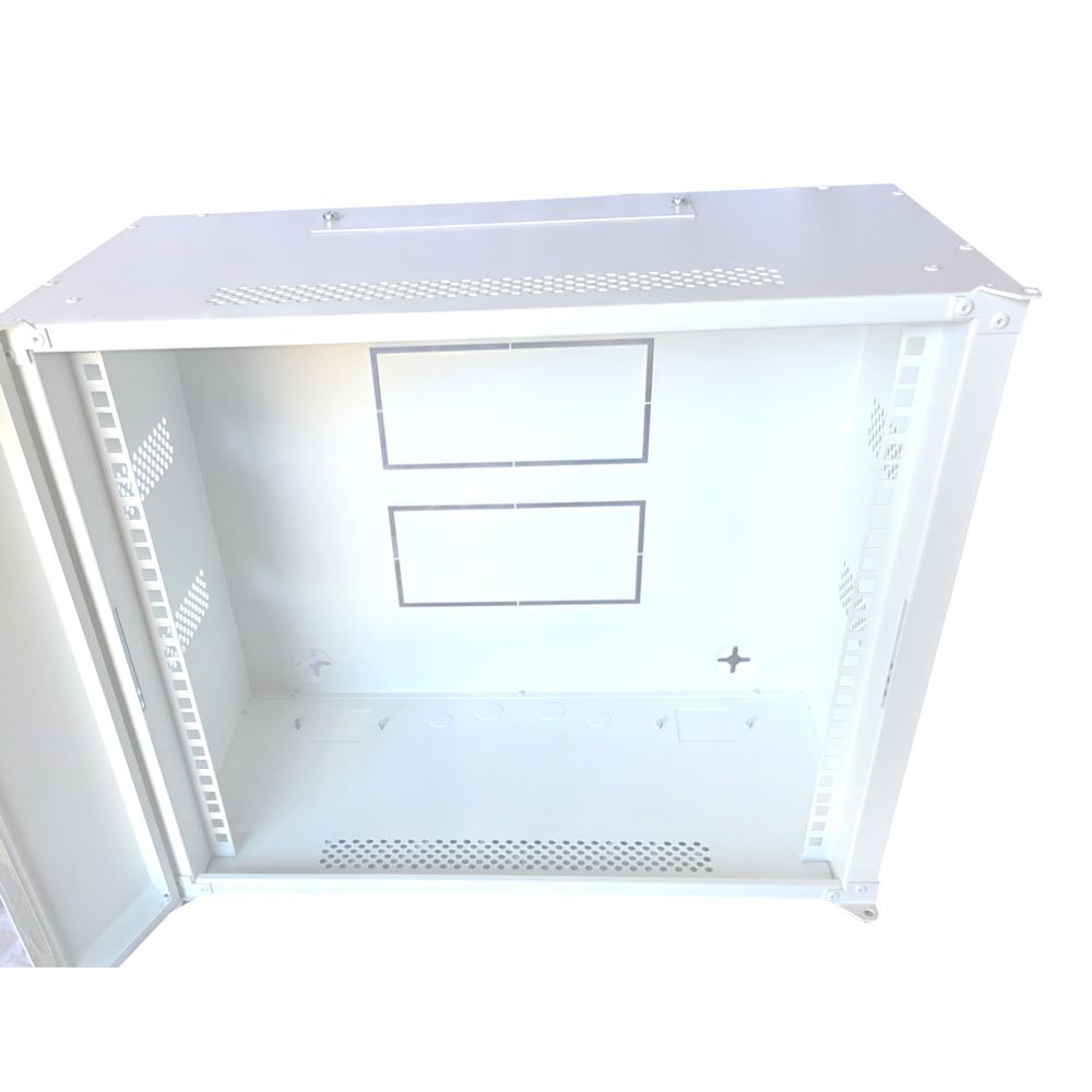 9U 19 inch Data Cabinet Rack / Patching Network Cabinet 300mm Deep White