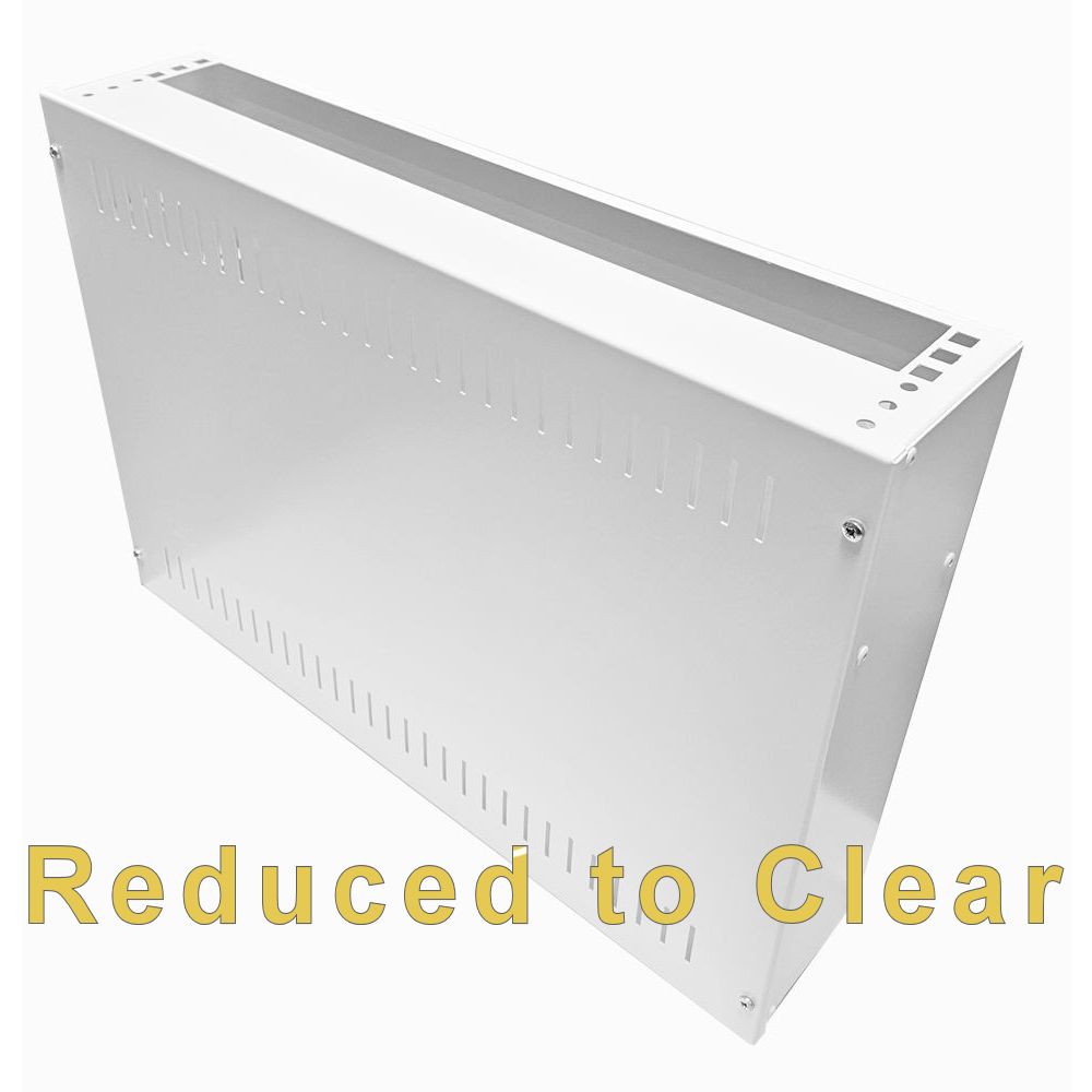 2U 19 inch Vertical Wall Mount Network Enclosure-Cabinet, White
