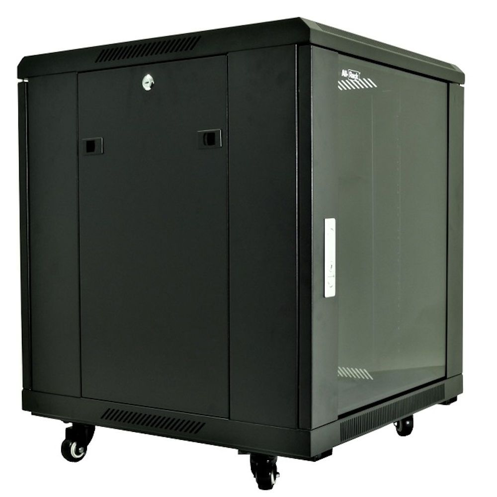 All-Rack 12U Floor Standing Server/Data Cabinet 600mm Wide X 600mm Deep