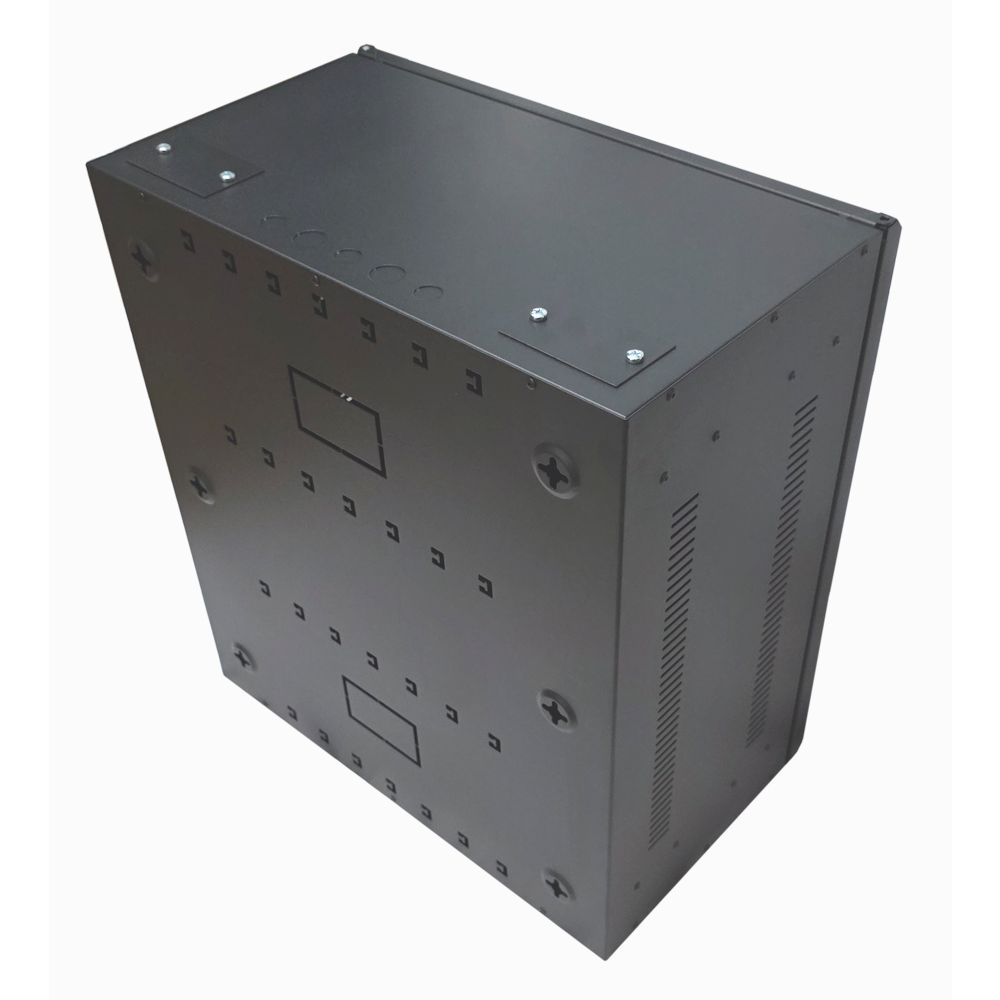 6U 19" Low Profile Adjustable Vertical Mount - Wall Mount Network / Server  Cabinet 600mm Deep