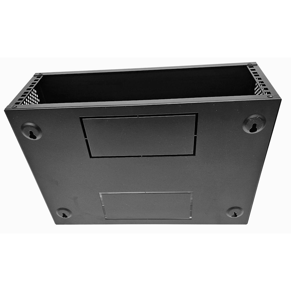 4u Desktop/Wall Mount - 450mm Deep-Flat Pack Cabinet  - Black