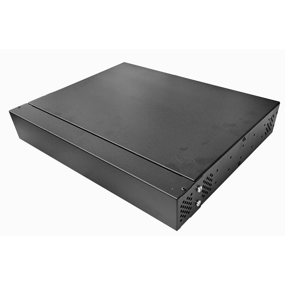 1u Desktop/Wall Mount - Front/Top Cover - Flat Pack Cabinet-Black
