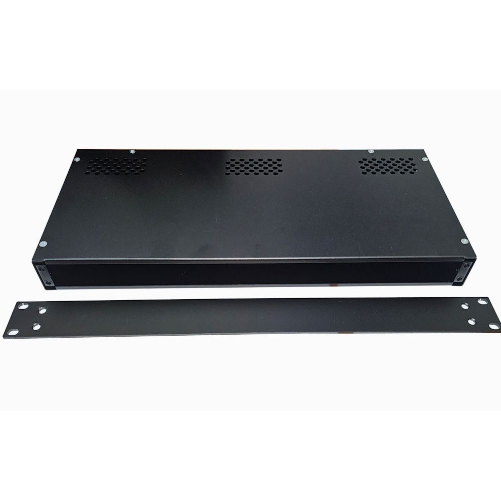 1U Rack Mount Project Box Empty Chassis Enclosure 200mm Deep-Aluminum Front Face