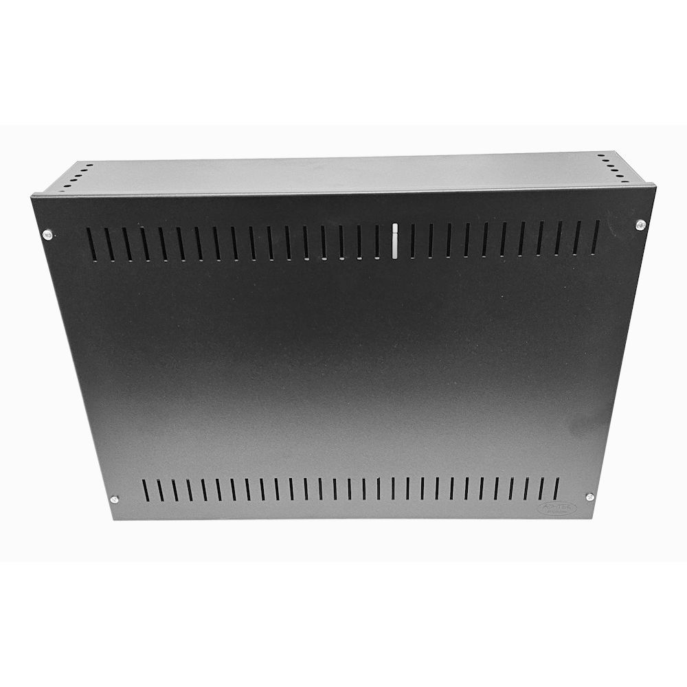 2U 19 inch Vertical Wall Mount Network Enclosure-Cabinet, Black