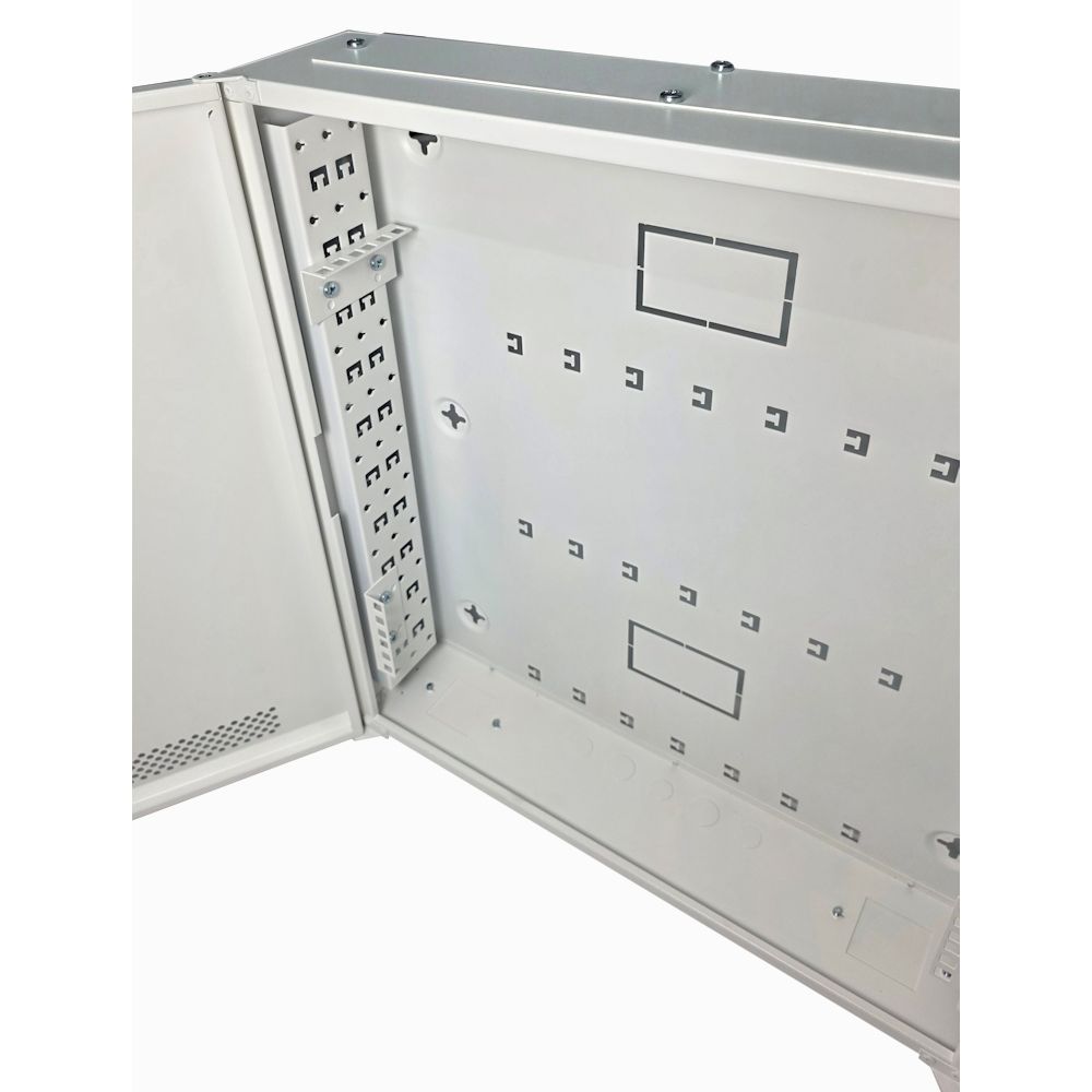 2U 19" Adjustable Low Profile Vertical Mount - Wall Mount Network / Server Cabinet 500mm Deep - Grey