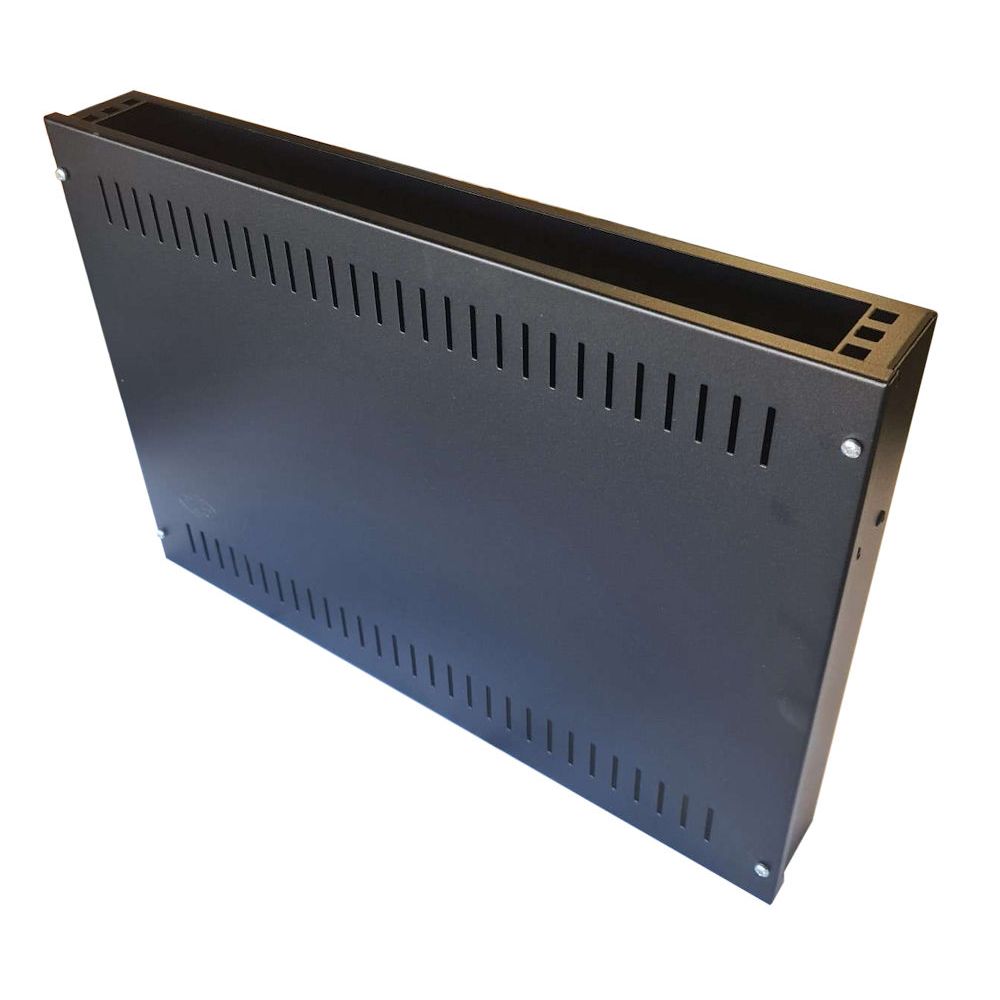 1U 19 inch Vertical Wall Mount Network Enclosure-Cabinet, Black