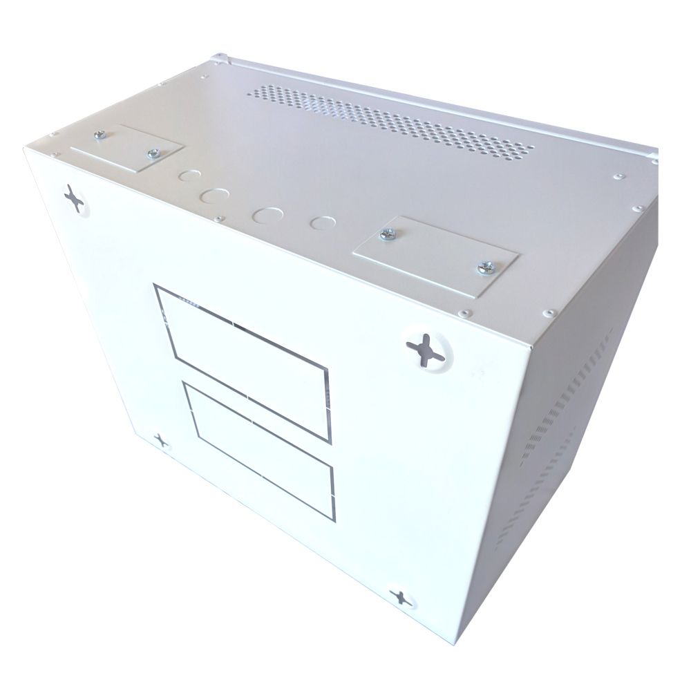 9U 19 inch Data Cabinet Rack / Patching Network Cabinet 300mm Deep White