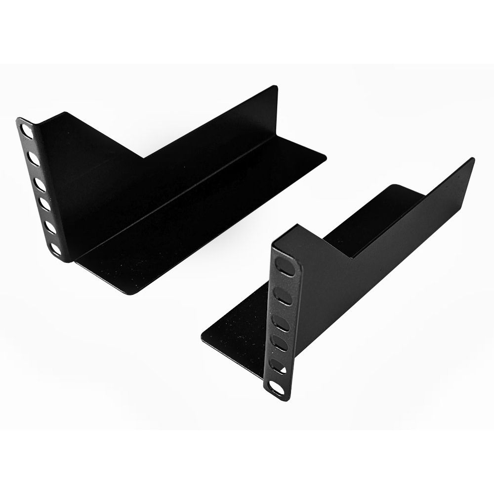 2u Short Shelf / Rear 19 inch Rack Mount Support Kit 200mm Deep