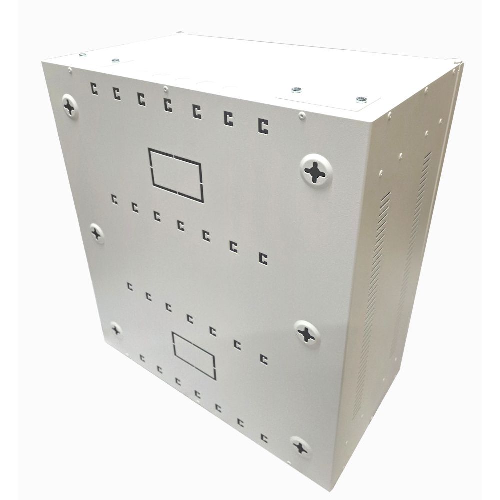 6U 19" Low Profile Adjustable Vertical Mount - Wall Mount Network / Server  Cabinet 600mm Deep-White