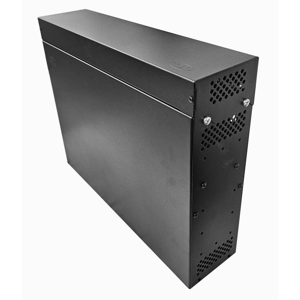 2u Desktop/Wall Mount - Front/Top Cover - Flat Pack Cabinet-Black