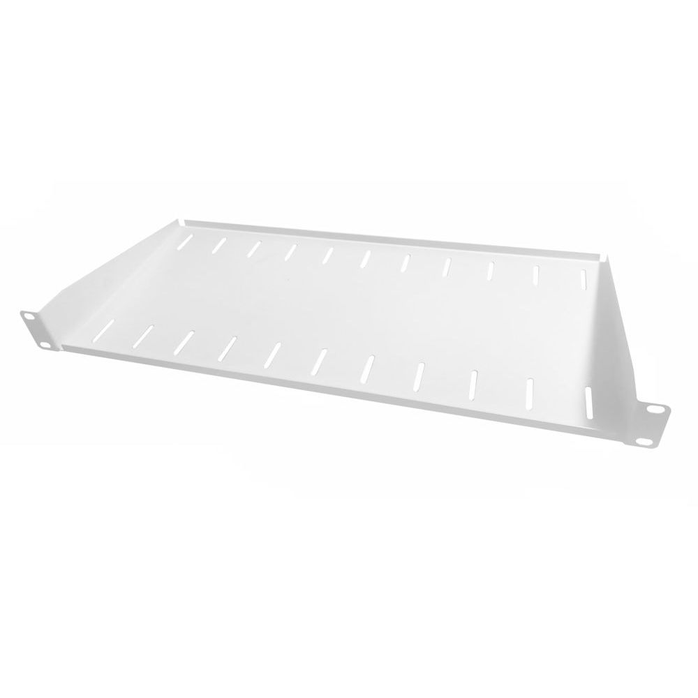 1U 19 Inch Rack Mount Universal Modem Shelf/Cantilever Shelf 200mm Deep-White