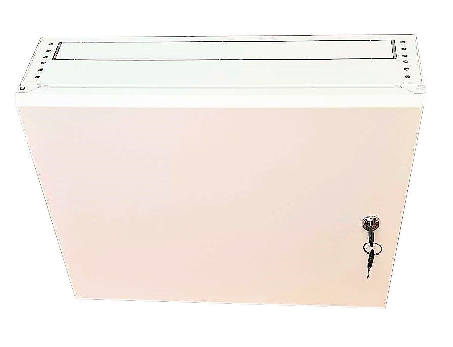 2U 19 Low Profile Vertical Wall Mount Network Cabinet 400 Style-White
