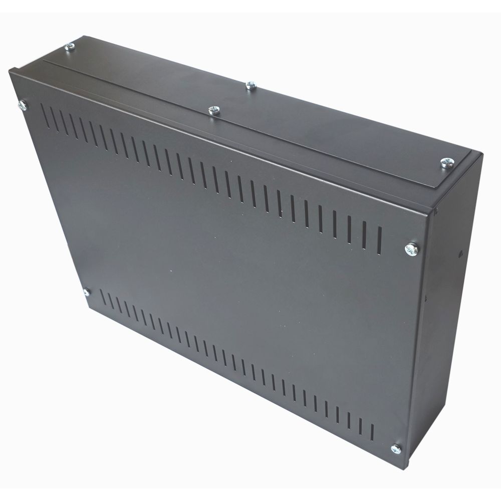 2U 19 inch Vertical Wall Mount Network Enclosure-Cabinet, Black