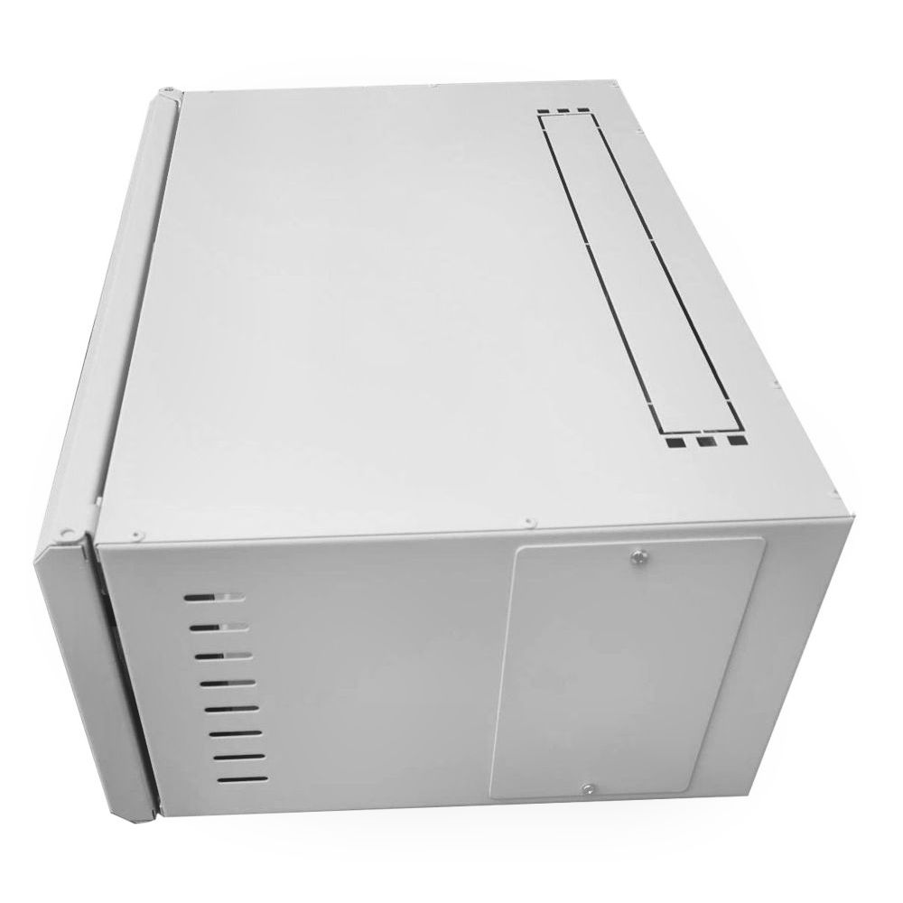 4U 19 Data Rack / Network Cabinet Fixed Front and Adjustable Rear 19 inch Rails 390mm Deep Grey