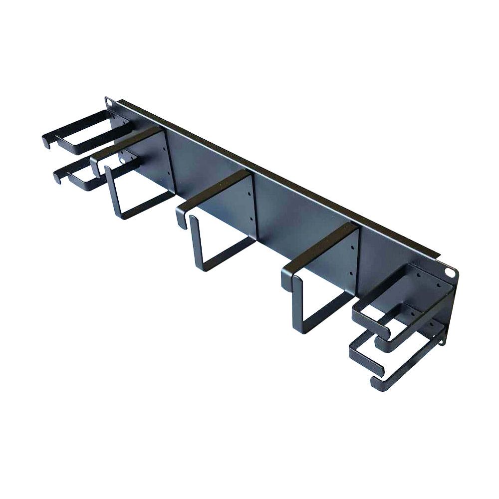 2U 7 Ring Cable Tidy Horizontal/Vertical Cable Management Panel