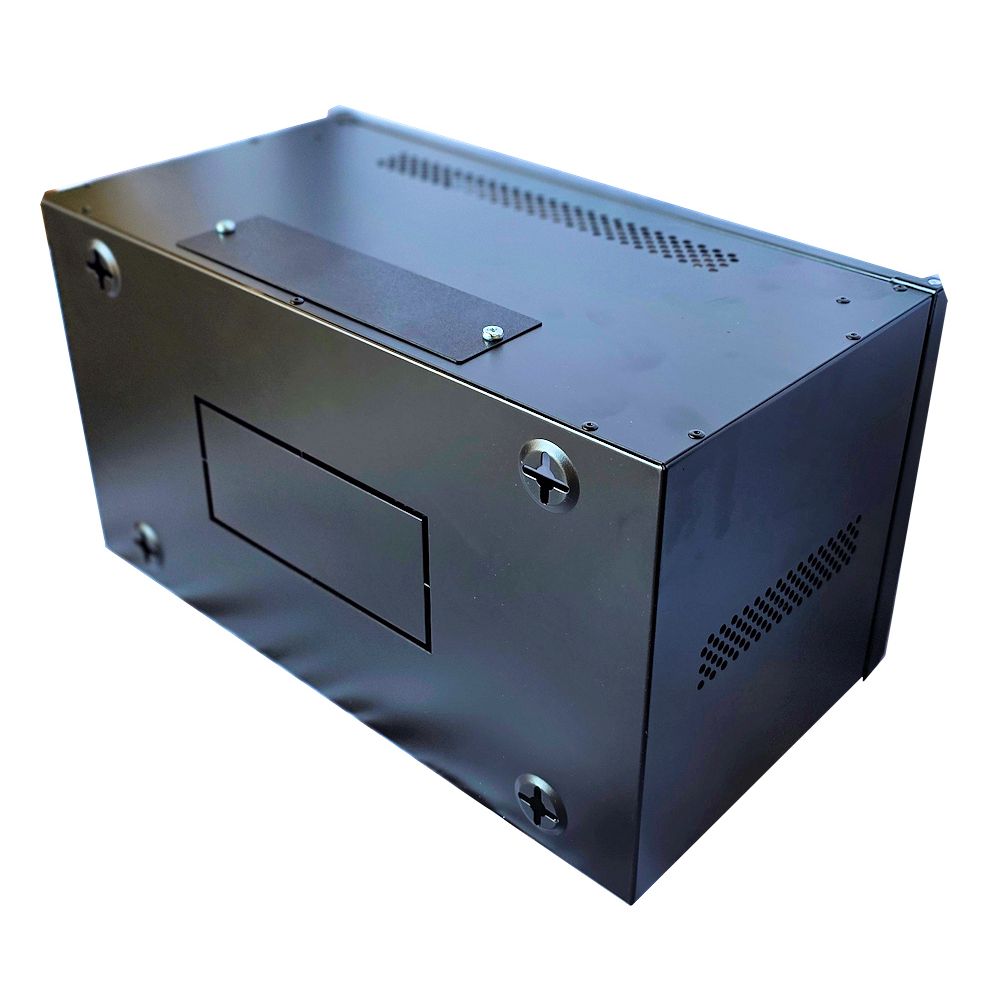 6U 19 inch Data Cabinet Rack / Patching Network Cabinet 300mm Deep Black