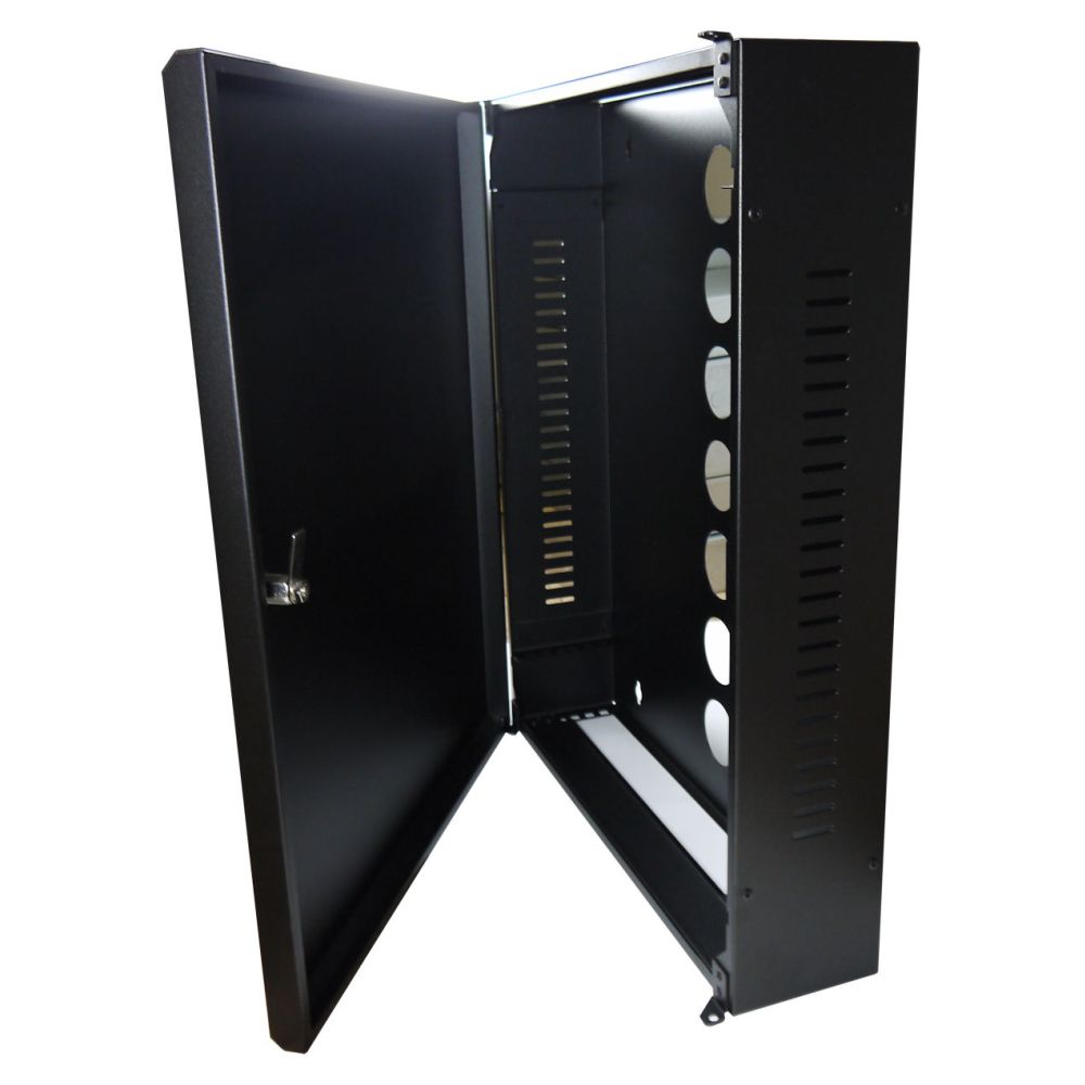 2U 19 Low Profile Vertical Wall Mount Network Cabinet 600 Style