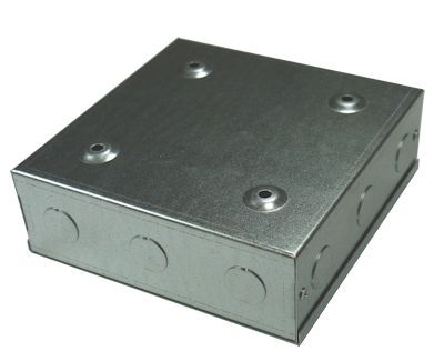 Adaptable Metal Project Box 150 x 150 x 50 With Knock Outs