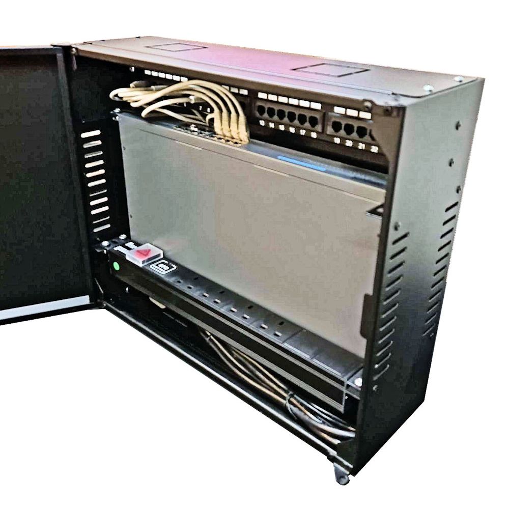 3U 19 Low Profile Vertical Wall Mount Network Cabinet 400 Style