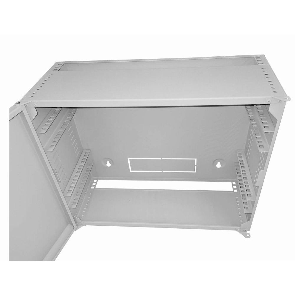 4U 19" Low Profile Vertical Wall Mount Network Cabinet 400 Style-Grey