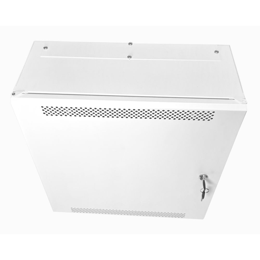 4U 19" Adjustable Low Profile Vertical Mount - Wall Mount Network / Server Cabinet - 600mm Deep - White