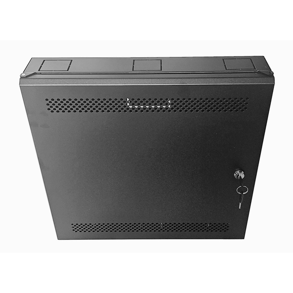 1U 19 Low Profile Vertical Wall Mount Network Cabinet 500 Style