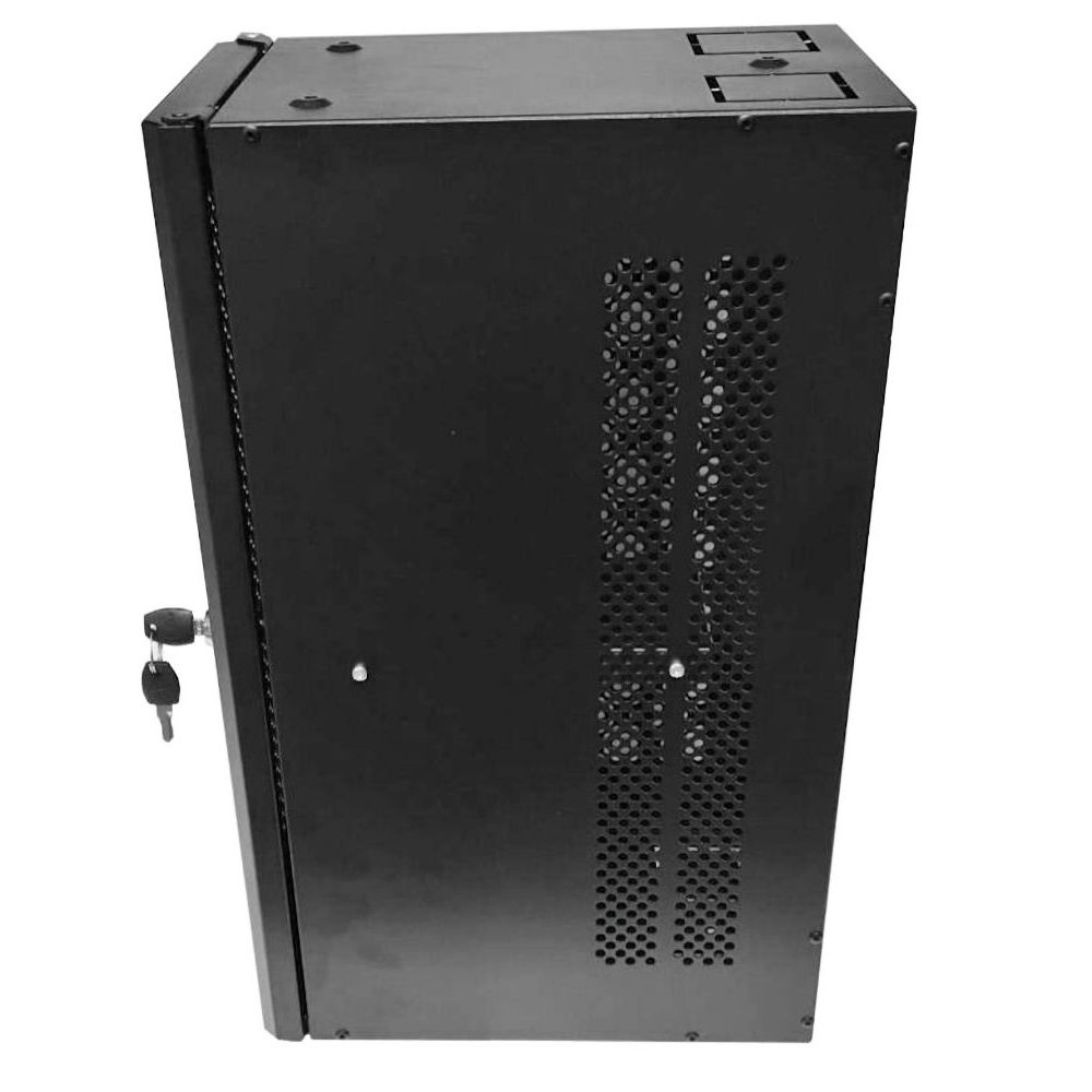 4U 19 inch Vertical Data Rack / Patching Network Cabinet 330mm Deep Black