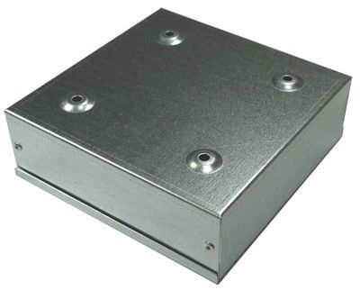 Adaptable Metal Project Box 150 x 150 x 50 Plain