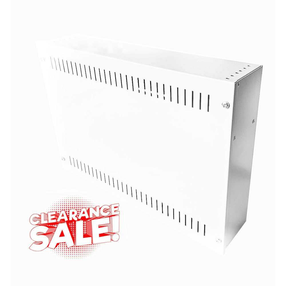 2U 19 inch Vertical Wall Mount Network Enclosure-Cabinet, White