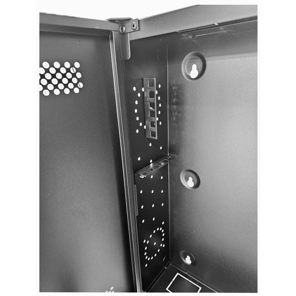 2U 19 Low Profile Vertical Wall Mount Network Cabinet 500 Style