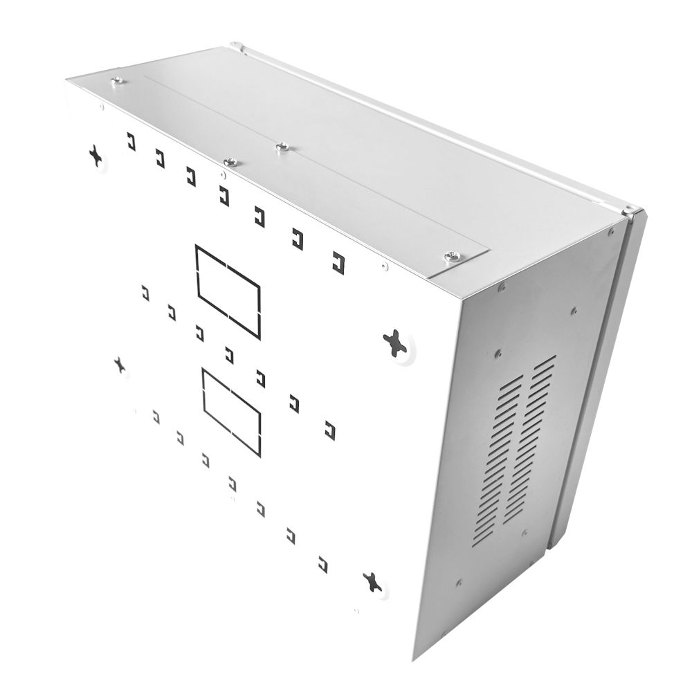 4U 19" Adjustable Low Profile Vertical Mount - Wall Mount Network / Server Cabinet - 400mm Deep-White