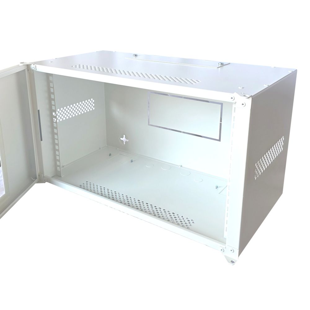 6U 19 inch Data Cabinet Rack / Patching Network Cabinet 300mm WhiteDeep