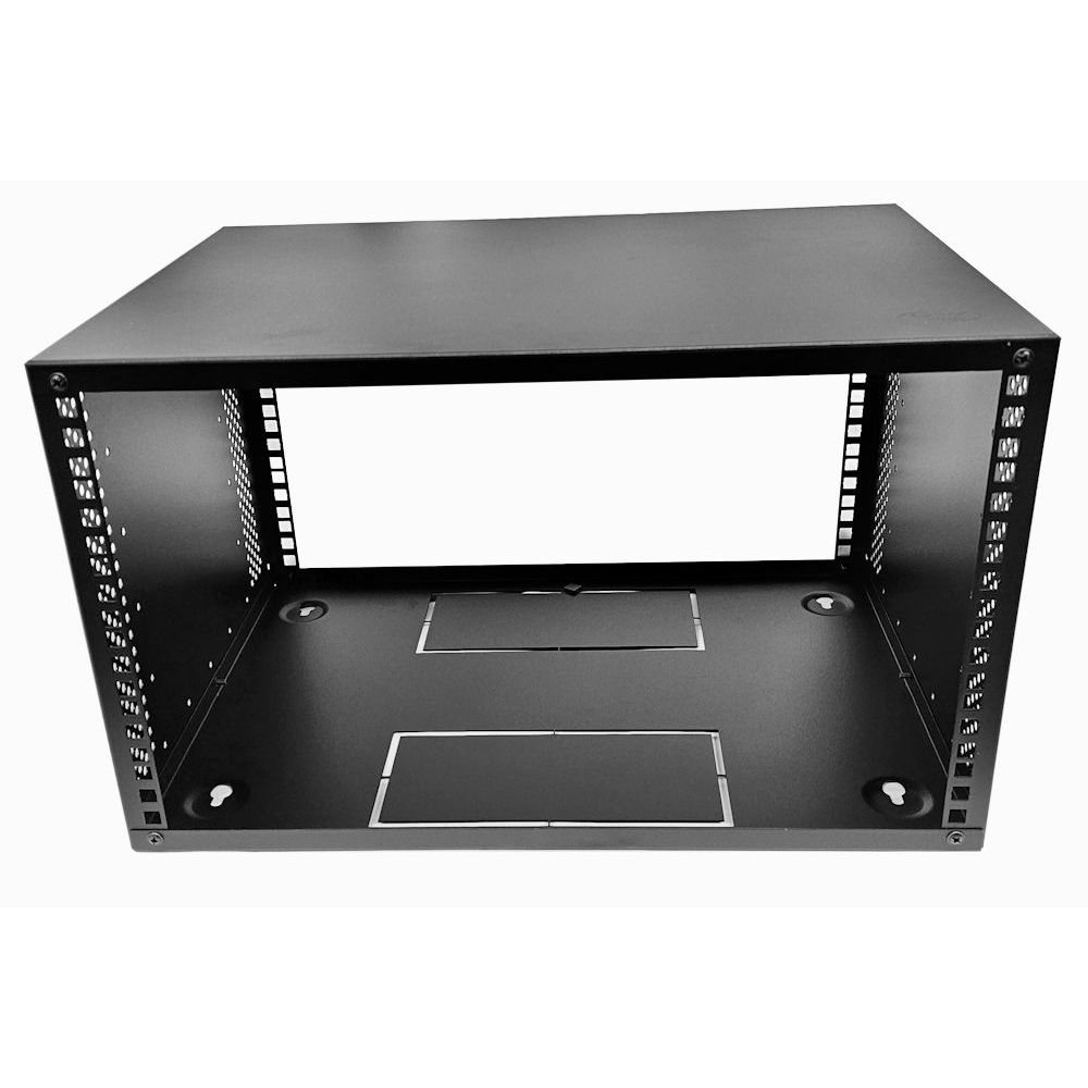 6u Desktop/Wall Mount - 450mm Deep-Flat Pack Cabinet  - Black