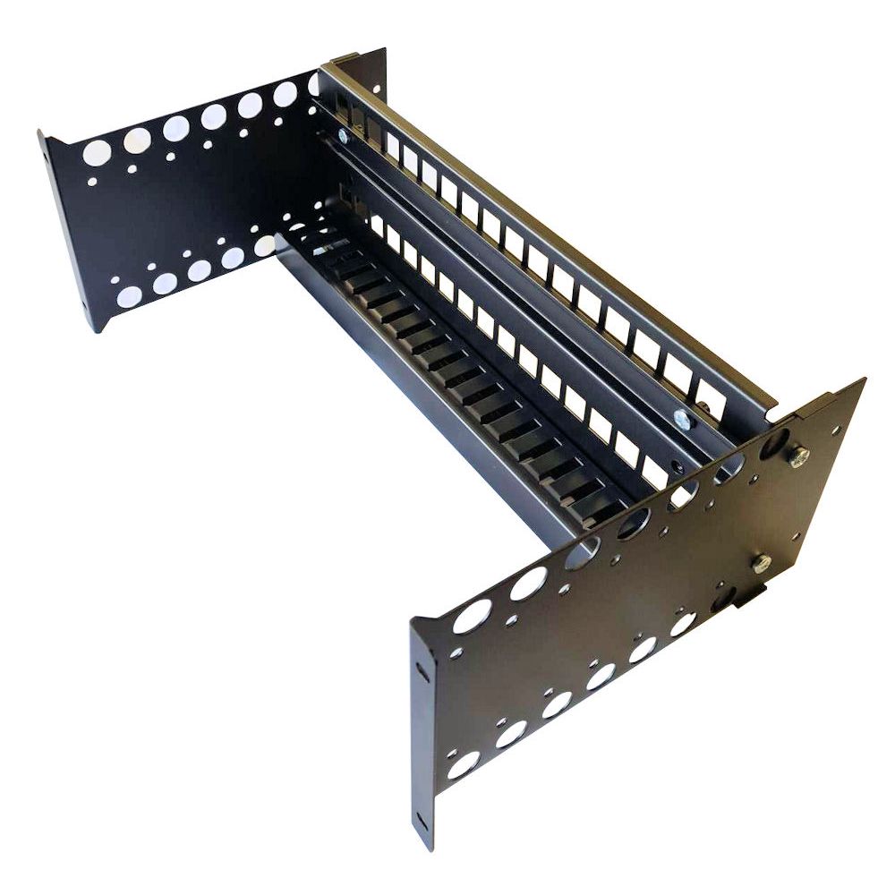 4U 19 Adjustable Rack Mount DIN Rail Panel Bracket