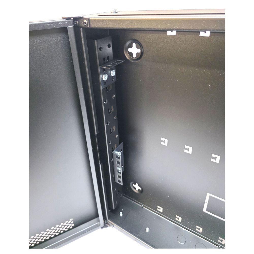 1U 19" Adjustable Low Profile Vertical Mount - Wall Mount Network / Server Cabinet 500mm Deep