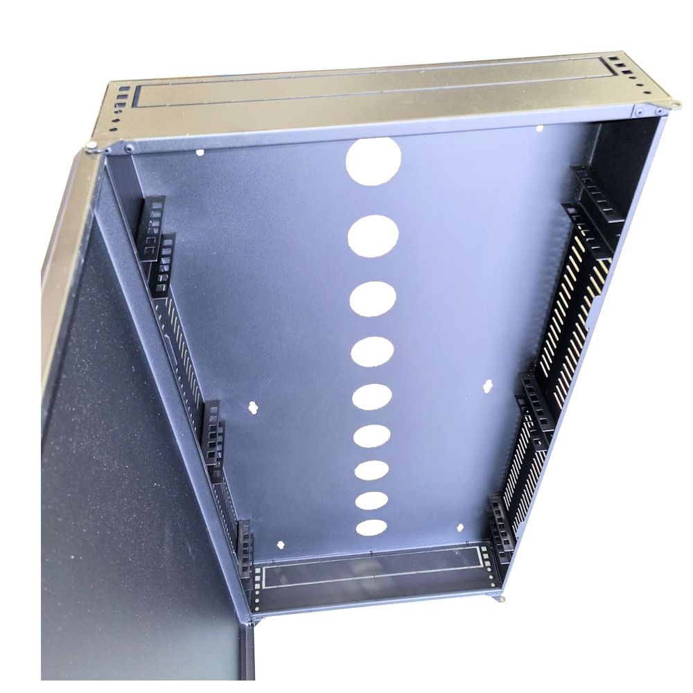 2U 19 Low Profile Vertical Wall Mount Network Cabinet 1000 Style