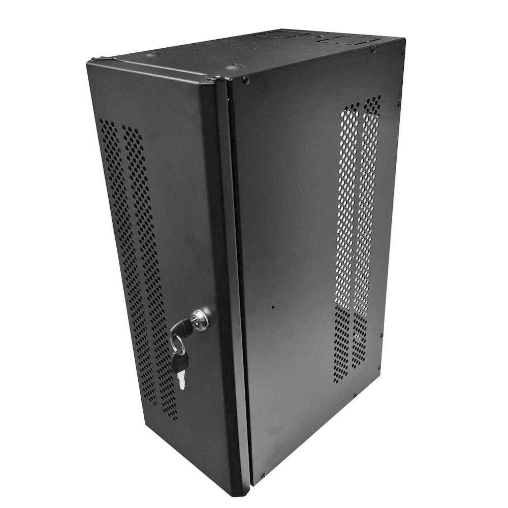 4U 19 inch Vertical Data Rack / Patching Network Cabinet 330mm Deep Black