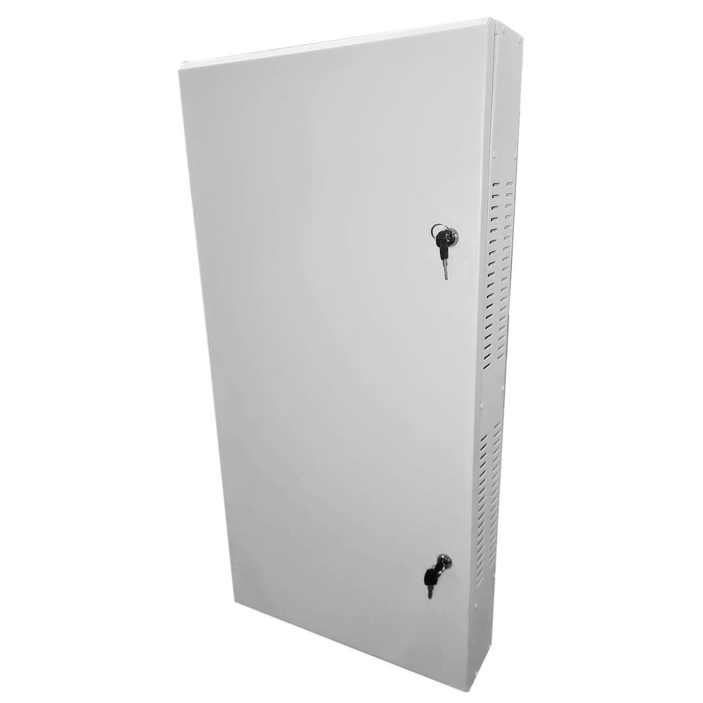 2U 19" Low Profile Vertical Mount - Wall Mount Network / Server Cabinet 1000mm Deep - Grey